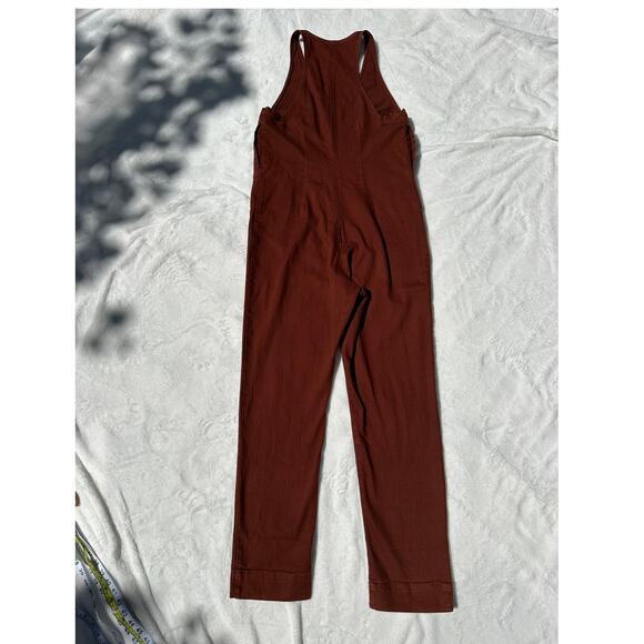 Rachel Comey Buxton Sleeveless Zip Front Jumpsuit Mahogany Cotton Size 2 NWT - Picture 7 of 16